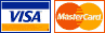 MasterCard and Visa Cards accepted!