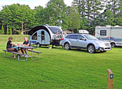 Campers of all sizes accommodated at Ashuelot River Campground
